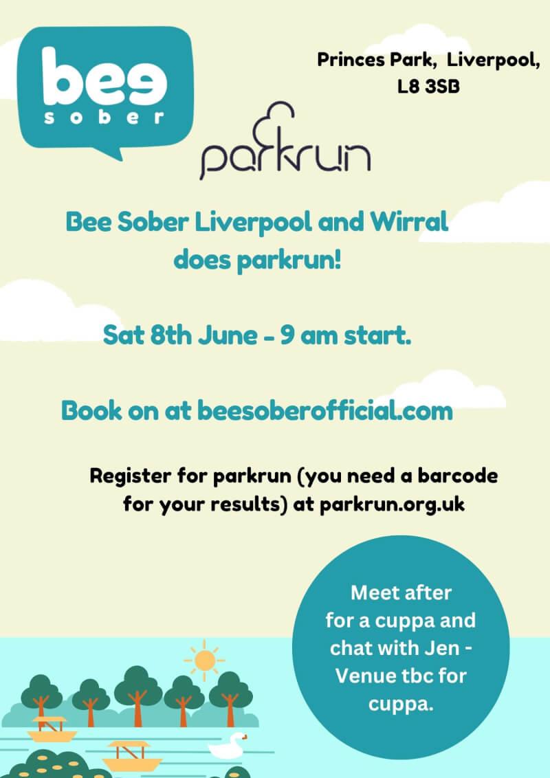 Bee Sober Liverpool and Wirral does Park Run