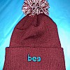 Embroidered Bee Bobble Hat