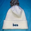Embroidered Bee Bobble Hat