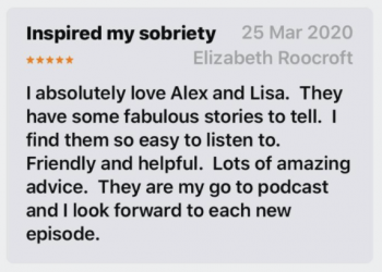 Inspired my sobriety - Elizabeth Roocroft