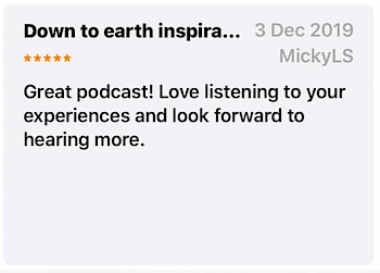 podcast testimonial